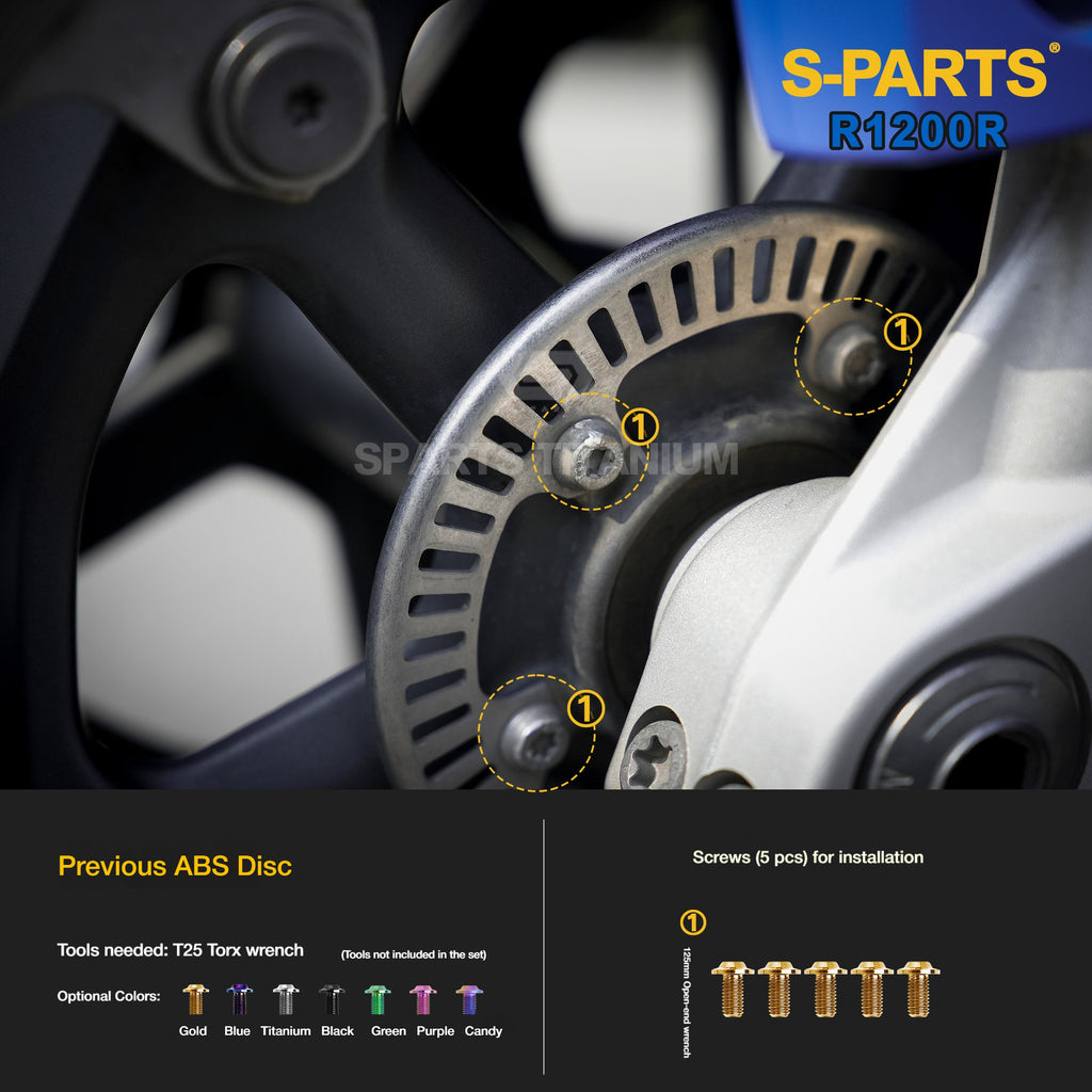 SPARTS Titanium Bolt Kit for BMW R1200R – Motorcycle Fastener Upgrade