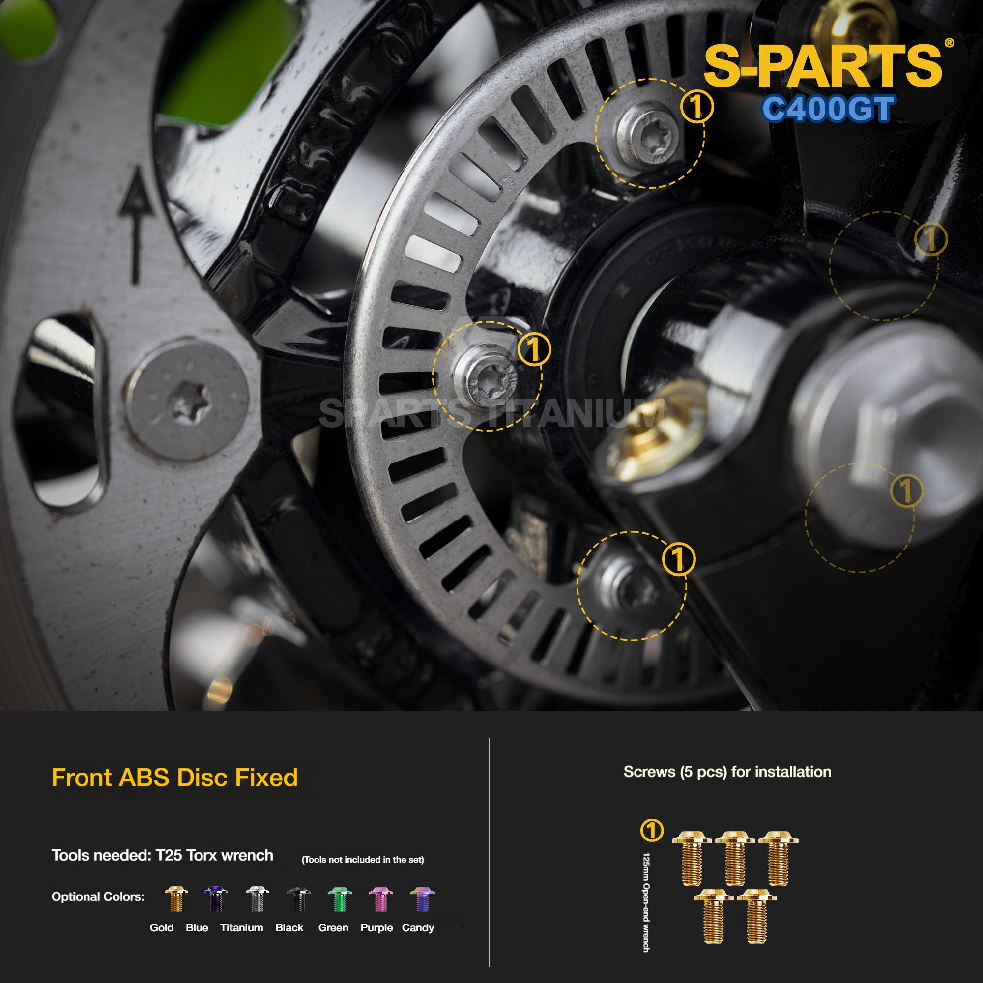 Titanium Alloy Bolts Compatible with BMW C400GT Motorcycle Upgrade Fasteners