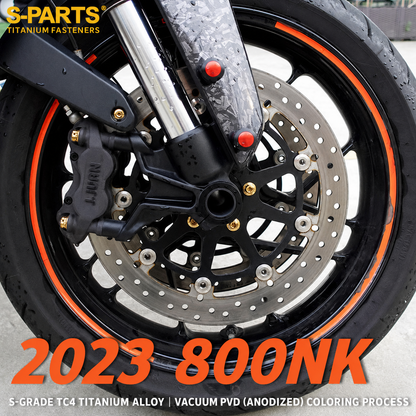S-PARTS TC4 Titanium Full Motorcycle Bolt Kit for CFMOTO 800NK