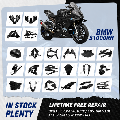 BMW S1000RR 2023-2024 Carbon Fiber Fairing Kit 3K Carbon Fiber Bodywork Panels Custom Racing Graphics