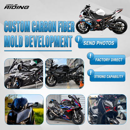BMW S1000RR 2023-2024 Carbon Fiber Fairing Kit 3K Carbon Fiber Bodywork Panels Custom Racing Graphics