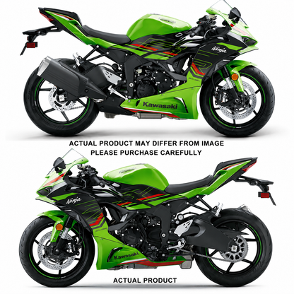 Kawasaki Ninja ZX-6R / ZX-6RR Full Body Graphics Kit | Fairing Decals Sticker Vinyl Wrap Motorcycle Custom Livery