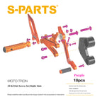 SPARTS TC4 Titanium Bolts for MOTO TRON Footpeg Riser | KTM Duke 790 Motorcycle Upgrade