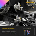 SPARTS Motorcycle Titanium Bolt Upgrade – S-Grade TC4 Bolt Kit for Kawasaki ZX-6R