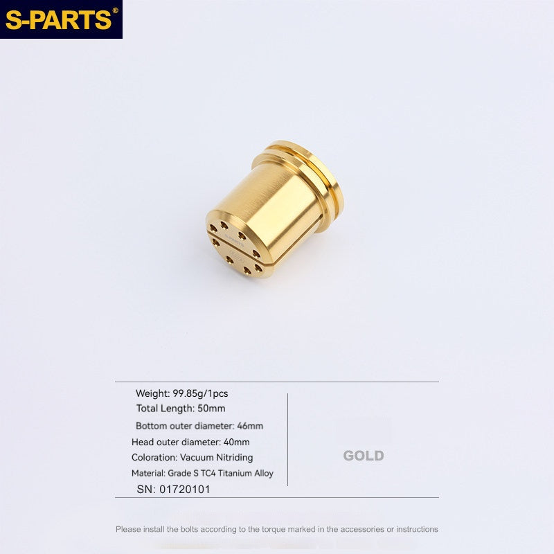 SPARTS Ducati Upper Triple Clamp Cylinder Nuts Titanium Bolts L50 & L63