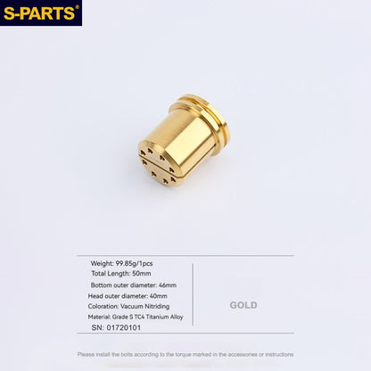 SPARTS Ducati Upper Triple Clamp Cylinder Nuts Titanium Bolts L50 & L63