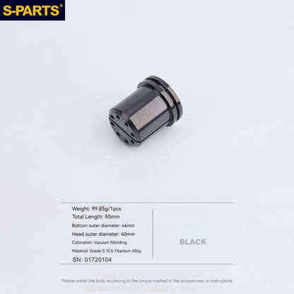 SPARTS Ducati Upper Triple Clamp Cylinder Nuts Titanium Bolts L50 & L63