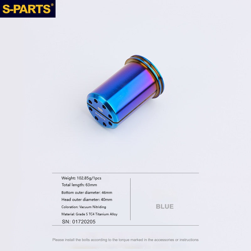 SPARTS Ducati Upper Triple Clamp Cylinder Nuts Titanium Bolts L50 & L63