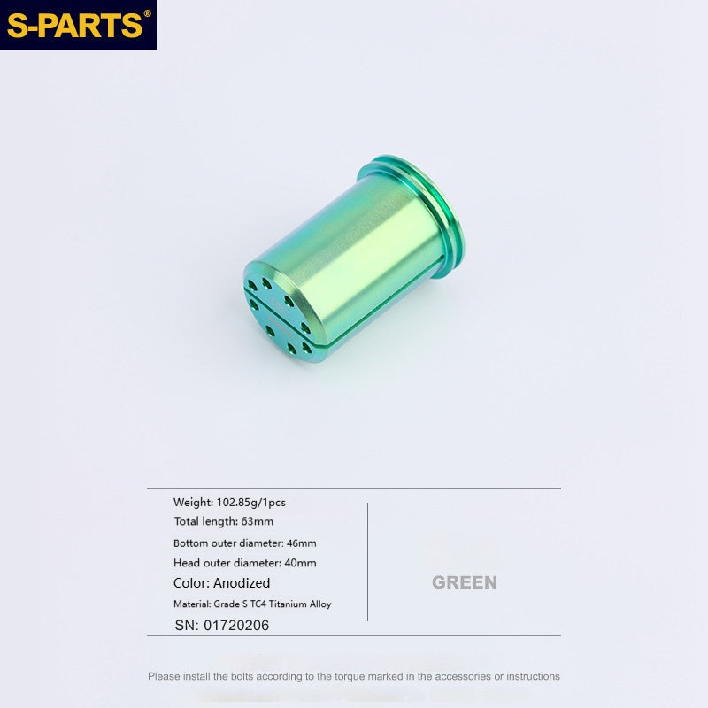 SPARTS Ducati Upper Triple Clamp Cylinder Nuts Titanium Bolts L50 & L63