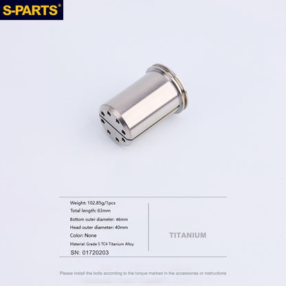 SPARTS Ducati Upper Triple Clamp Cylinder Nuts Titanium Bolts L50 & L63