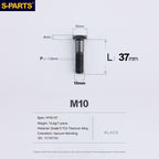SPARTS KTM Titanium Rear Sprocket Fixing Screws Square Head M8/M10 P1.25 Locking