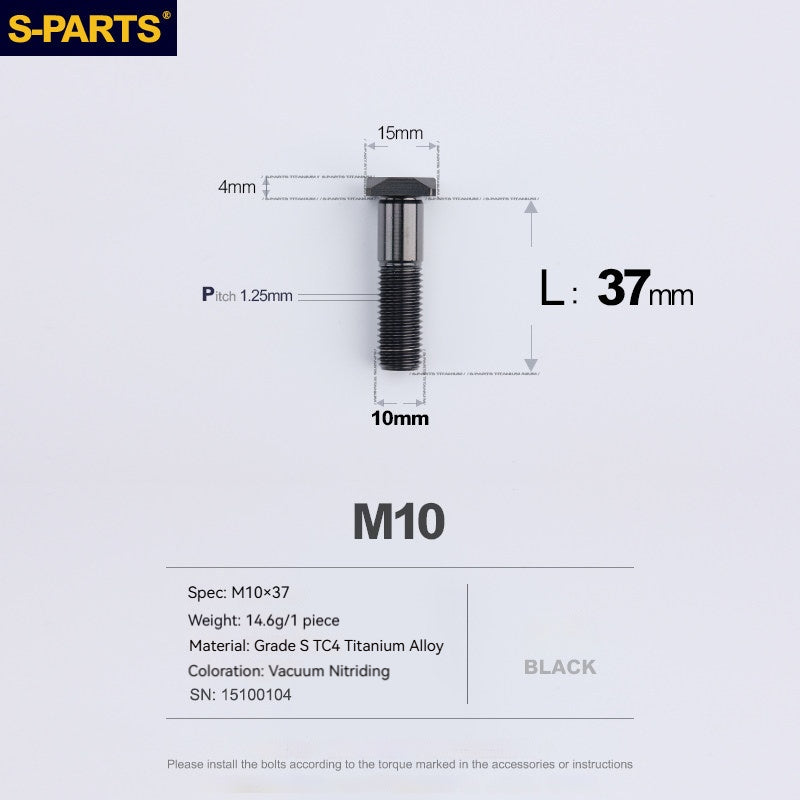 SPARTS KTM Titanium Rear Sprocket Fixing Screws Square Head M8/M10 P1.25 Locking