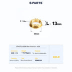 SPARTS Titanium Front & Rear Axle Nuts for CFMOTO 450SR – TC4 High-Strength Lightweight Motorcycle Upgrade