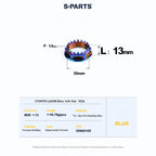 SPARTS Titanium Front & Rear Axle Nuts for CFMOTO 450SR – TC4 High-Strength Lightweight Motorcycle Upgrade