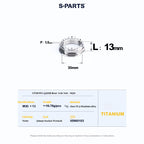 SPARTS Titanium Front & Rear Axle Nuts for CFMOTO 450SR – TC4 High-Strength Lightweight Motorcycle Upgrade