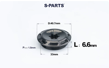 SPARTS Titanium Motorcycle Oil Filler Cap M19 M20 M24 M25 M33 Modified Engine Oil Screw Plug
