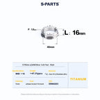 SPARTS Titanium Front & Rear Axle Nuts for CFMOTO 450SR – TC4 High-Strength Lightweight Motorcycle Upgrade