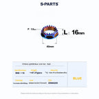 SPARTS Titanium Front & Rear Axle Nuts for CFMOTO 450SR – TC4 High-Strength Lightweight Motorcycle Upgrade