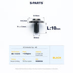 SPARTS A3 Series M6 Titanium Button Head Bolt D15 Grade TC4 | Motorcycle & E-Bike Upgrade Screw