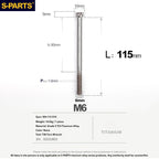S-PARTS STAN M6 A3 Series TC4 Titanium Bolts – Standard Head Fasteners for Motorcycle & E-Motorcycle Upgrades