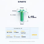 SPARTS A3 Series M6 Titanium Button Head Bolt D15 Grade TC4 | Motorcycle & E-Bike Upgrade Screw