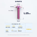 SPARTS A3 Series M6 Titanium Button Head Bolt D15 Grade TC4 | Motorcycle & E-Bike Upgrade Screw