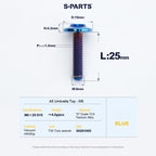 SPARTS A3 Series M6 Titanium Button Head Bolt D15 Grade TC4 | Motorcycle & E-Bike Upgrade Screw