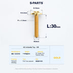 SPARTS A3 Series M6 Titanium Button Head Bolt D15 Grade TC4 | Motorcycle & E-Bike Upgrade Screw