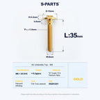 SPARTS A3 Series M6 Titanium Button Head Bolt D15 Grade TC4 | Motorcycle & E-Bike Upgrade Screw