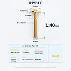 SPARTS A3 Series M6 Titanium Button Head Bolt D15 Grade TC4 | Motorcycle & E-Bike Upgrade Screw