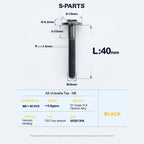 SPARTS A3 Series M6 Titanium Button Head Bolt D15 Grade TC4 | Motorcycle & E-Bike Upgrade Screw