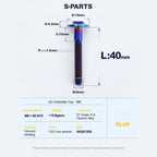 SPARTS A3 Series M6 Titanium Button Head Bolt D15 Grade TC4 | Motorcycle & E-Bike Upgrade Screw