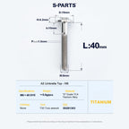 SPARTS A3 Series M6 Titanium Button Head Bolt D15 Grade TC4 | Motorcycle & E-Bike Upgrade Screw