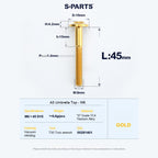 SPARTS A3 Series M6 Titanium Button Head Bolt D15 Grade TC4 | Motorcycle & E-Bike Upgrade Screw