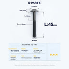 SPARTS A3 Series M6 Titanium Button Head Bolt D15 Grade TC4 | Motorcycle & E-Bike Upgrade Screw