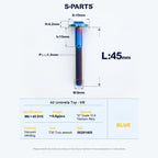 SPARTS A3 Series M6 Titanium Button Head Bolt D15 Grade TC4 | Motorcycle & E-Bike Upgrade Screw