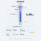 SPARTS A3 Series M6 Titanium Button Head Bolt D15 Grade TC4 | Motorcycle & E-Bike Upgrade Screw