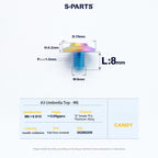 SPARTS A3 Series M6 Titanium Button Head Bolt D15 Grade TC4 | Motorcycle & E-Bike Upgrade Screw