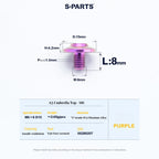 SPARTS A3 Series M6 Titanium Button Head Bolt D15 Grade TC4 | Motorcycle & E-Bike Upgrade Screw