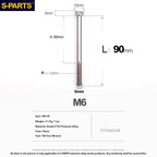S-PARTS STAN M6 A3 Series TC4 Titanium Bolts – Standard Head Fasteners for Motorcycle & E-Motorcycle Upgrades