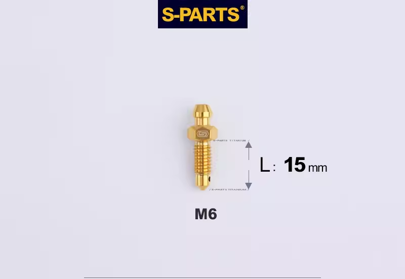 SPARTS Titanium Brake Bleeder Screws M6 / M8 / M10 – For Frando & Brembo Motorcycle Calipers