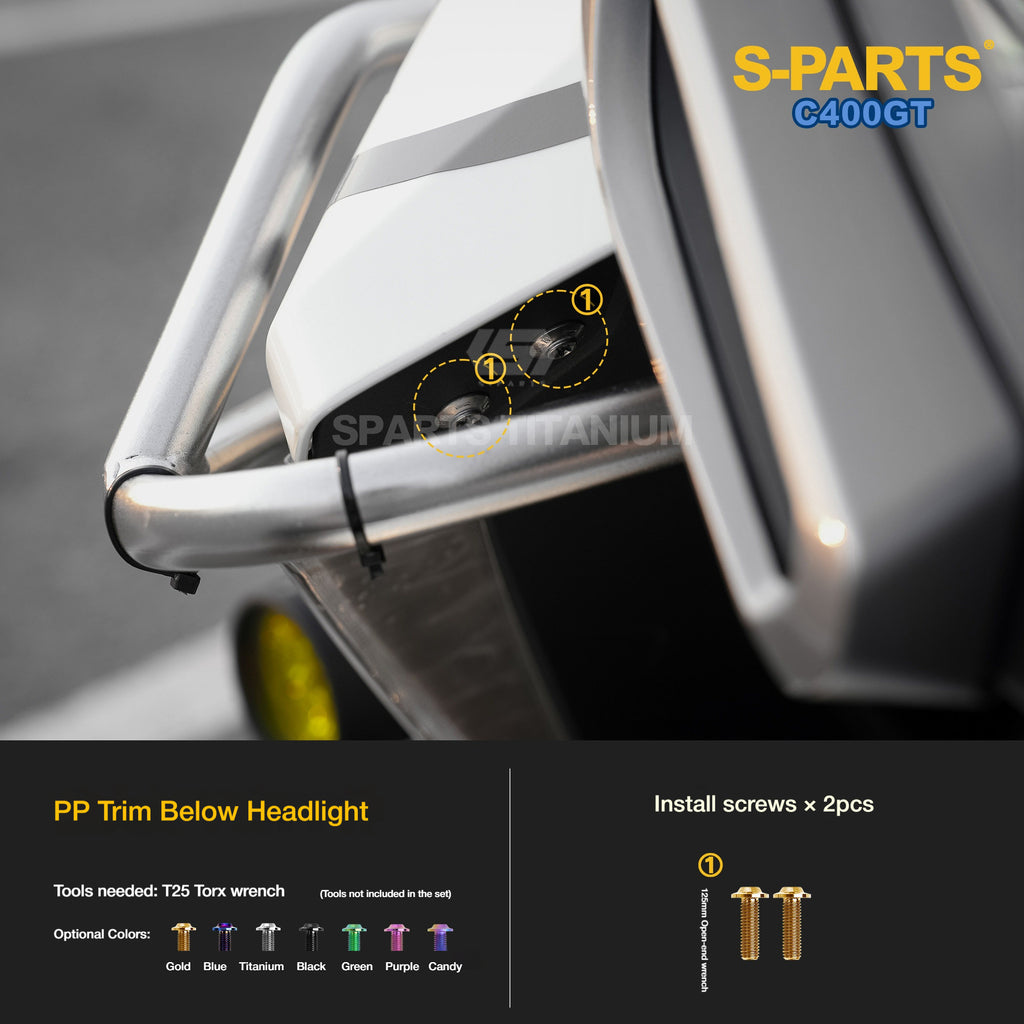 Titanium Alloy Bolts Compatible with BMW C400GT Motorcycle Upgrade Fasteners