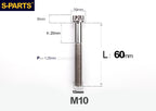 SPARTS M10 P1.25 A3 Series Standard Head Titanium Bolt | 650°C Forged | S-Grade TC4 | Motorcycle / E-Bike Upgrade