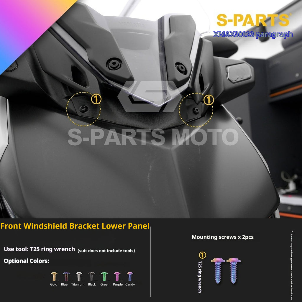 SPARTS Titanium Bolt Set for 2023 XMAX300 | Yamaha Motorcycle Titanium Bolt Upgrade