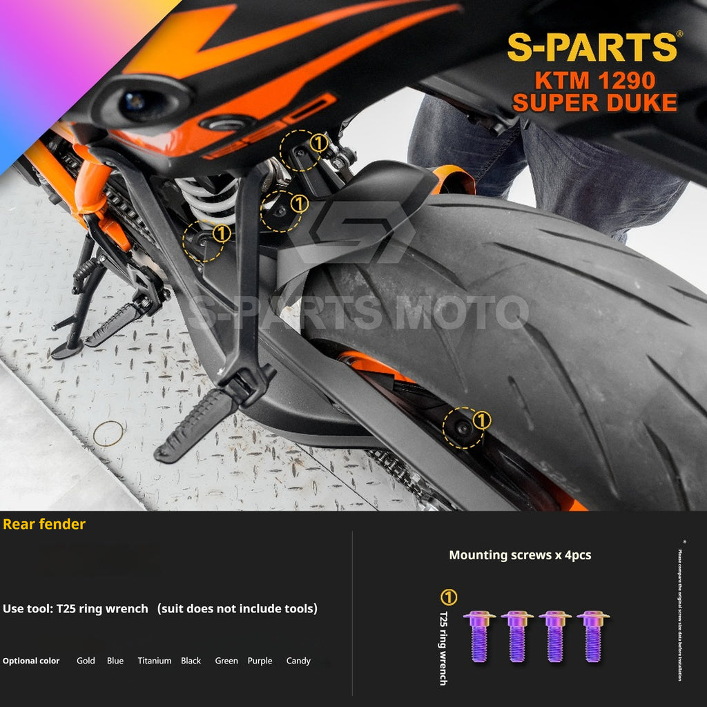 SPARTS KTM Super Duke 1290 · Full TC4 Titanium Bolt Kit｜Motorcycle Upgrade Set