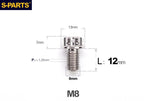 S-PARTS STAN M8 A3 Series Titanium Bolts – Standard Head TC4 Fasteners for Motorcycle & E-Motorcycle