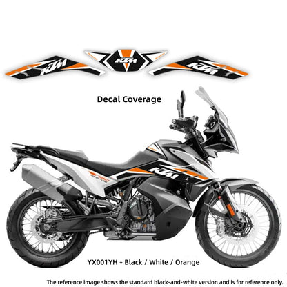 KTM 790 Adventure Fuel Tank Pad – PVC Color Graphics Decal Kit with Matte Finish