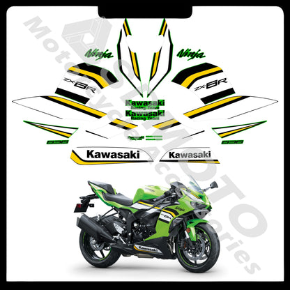 Kawasaki ZX-6R 636 2021-2025 Full Body Graphics Decals PVC Waterproof Motorcycle Fairing Stickers