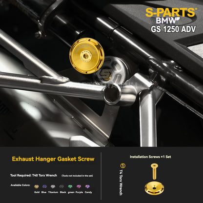 SPARTS Titanium Engine Cover, Exhaust & Crash Bar Bolt Kit for BMW R1250GS / ADV