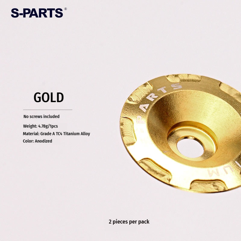 S-PARTS Titanium Visor Mechanism Cover & Screws Kit for SHOEI GLAMSTER Helmet